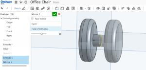 Two Wheels with Axis